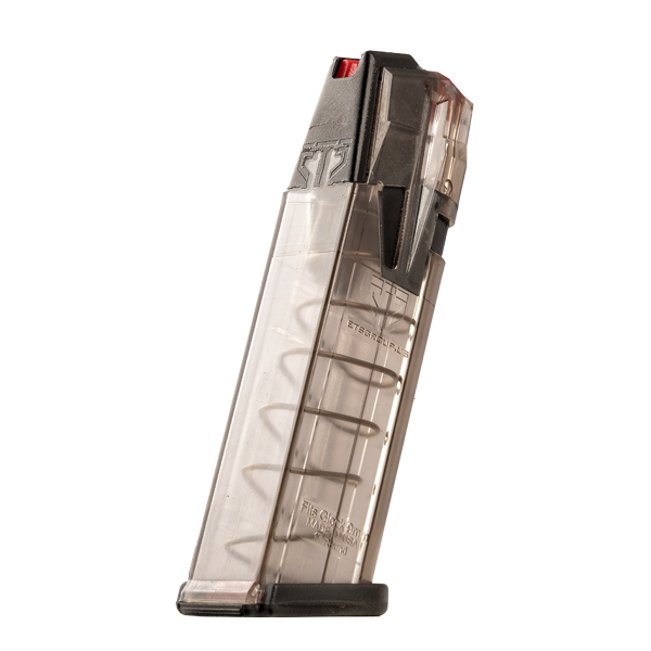Elite Tactical Systems Omega Magazine for Glock 17 with enhanced durability and drop-free design.